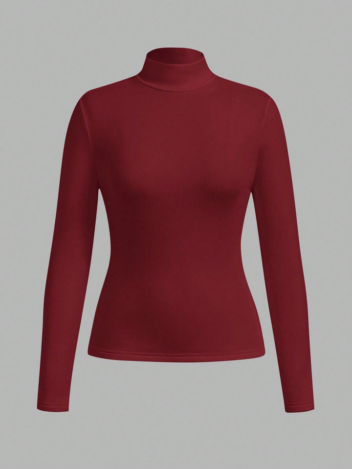 SHEIN póló, meggypiros