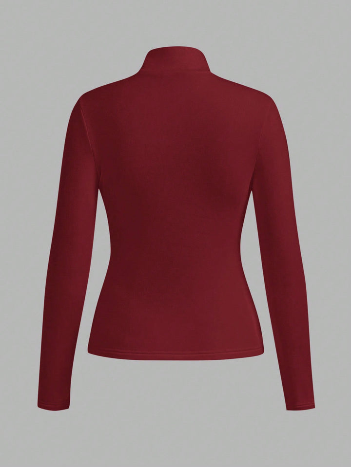 SHEIN póló, meggypiros