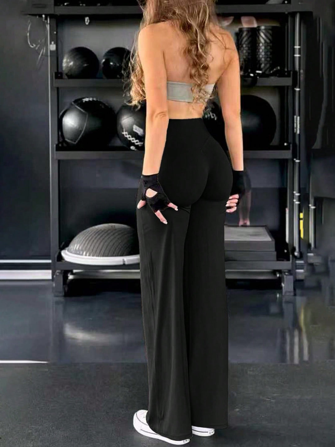 Pantaloni SHEIN, negru