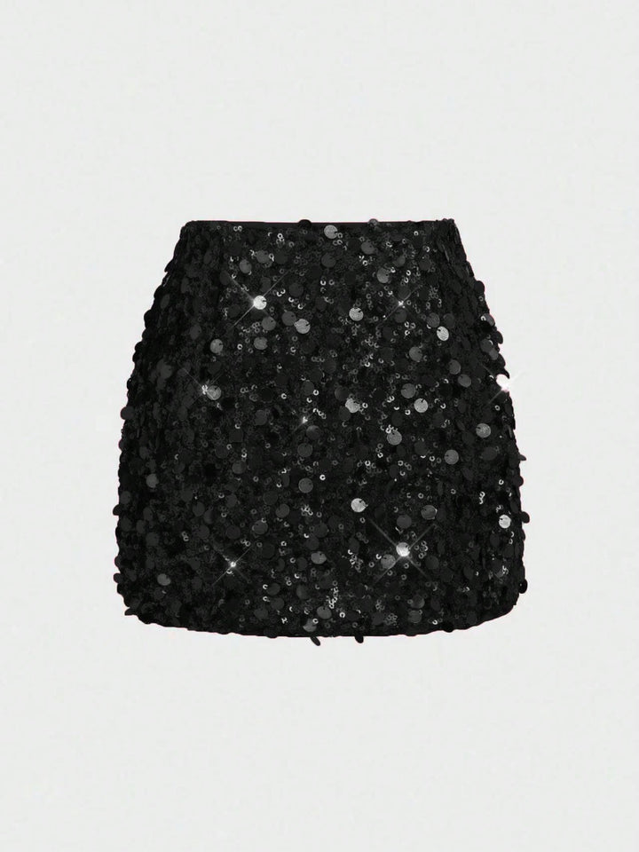 SHEIN miniszoknya, fekete