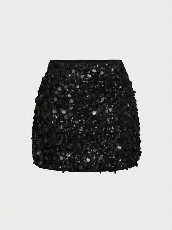 SHEIN miniszoknya, fekete