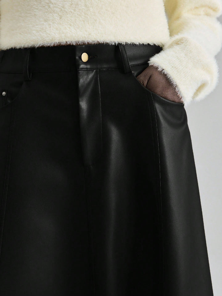 Fustă maxi SHEIN, negru