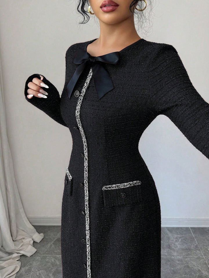 Rochie midi SHEIN, negru