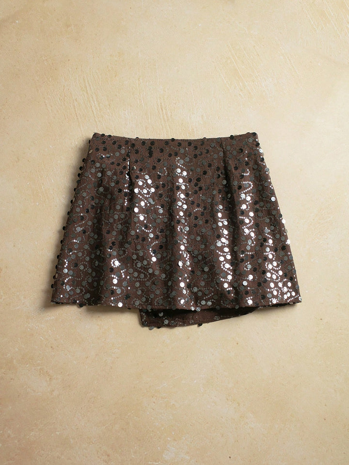 Fustă pantalon SHEIN, maro