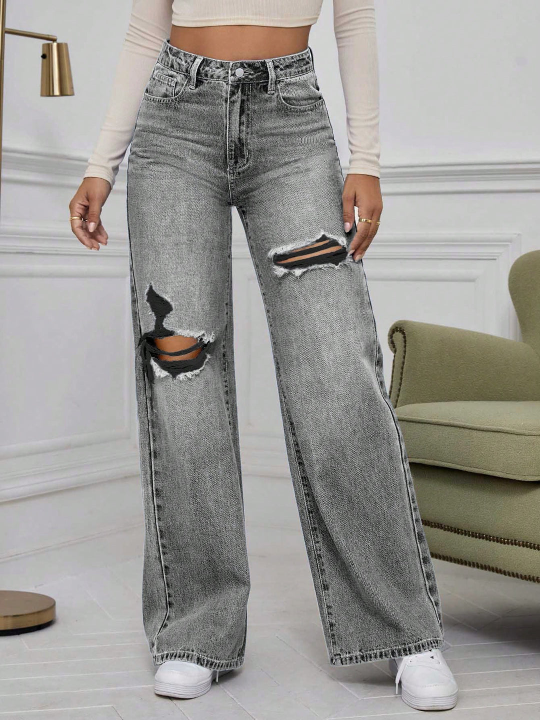 Jeans SHEIN, gri