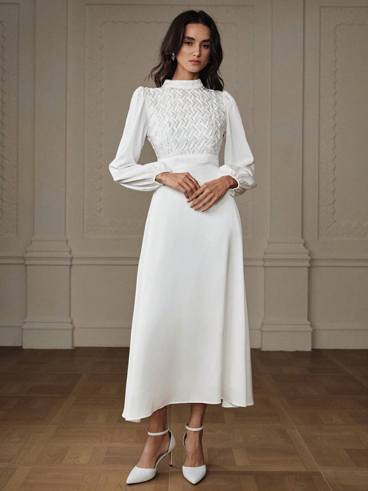 Rochie maxi SHEIN, alb