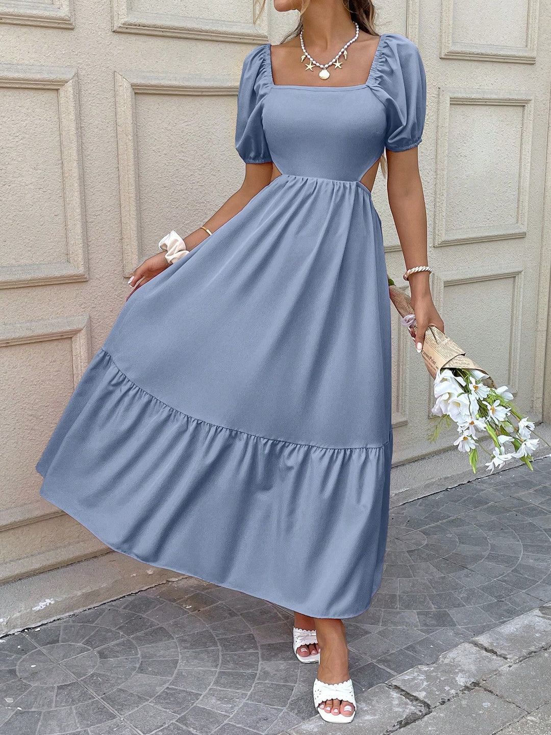 Rochie maxi SHEIN, albastru
