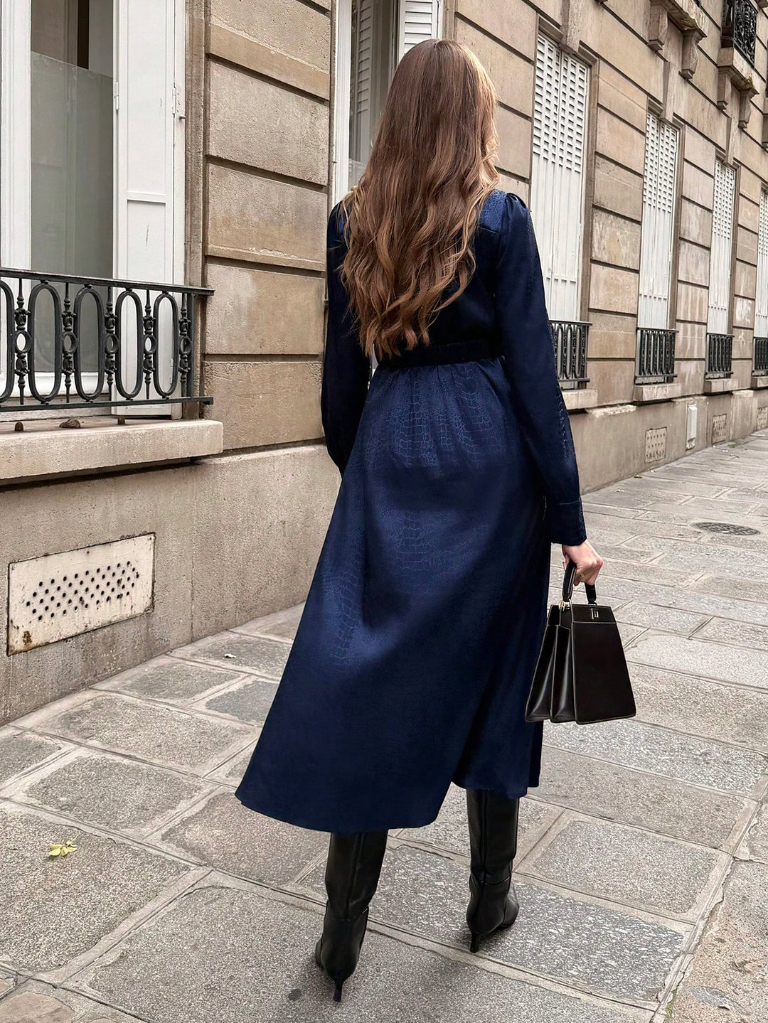 SHEIN maxi ruha, kék