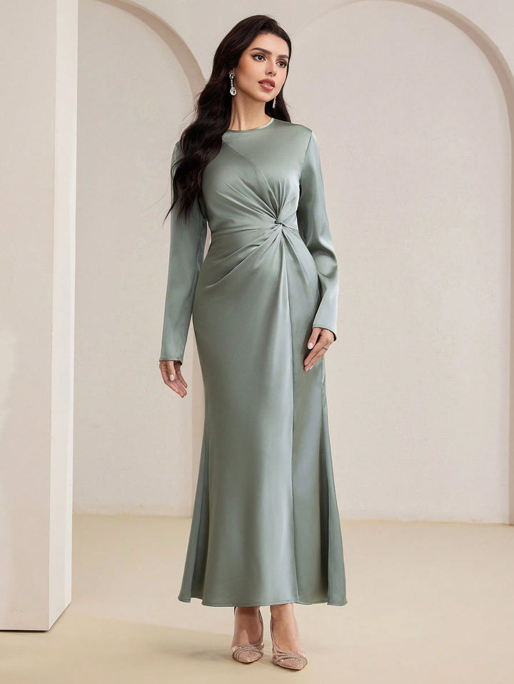 Rochie maxi SHEIN, verde