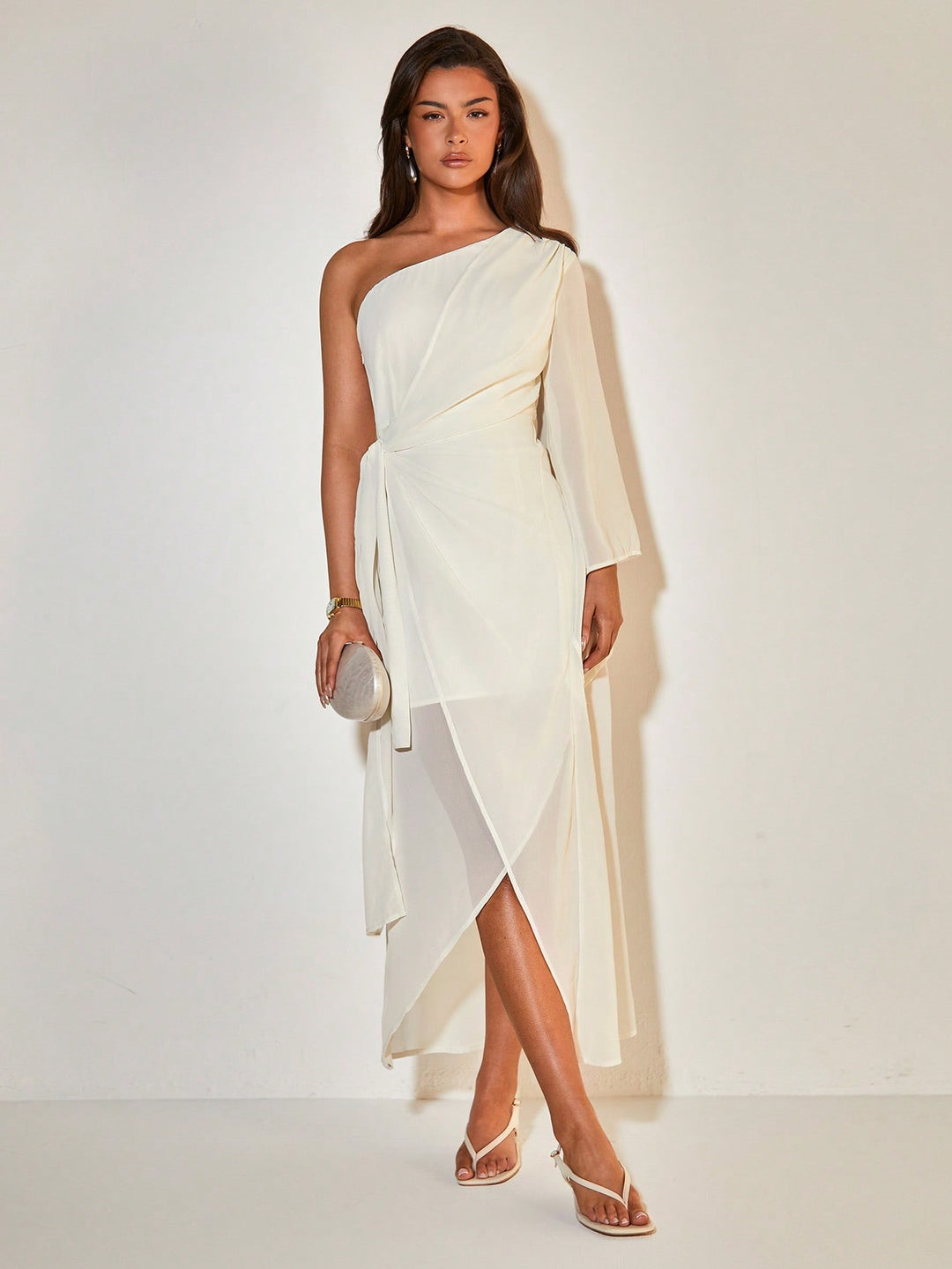 Rochie maxi SHEIN, alb