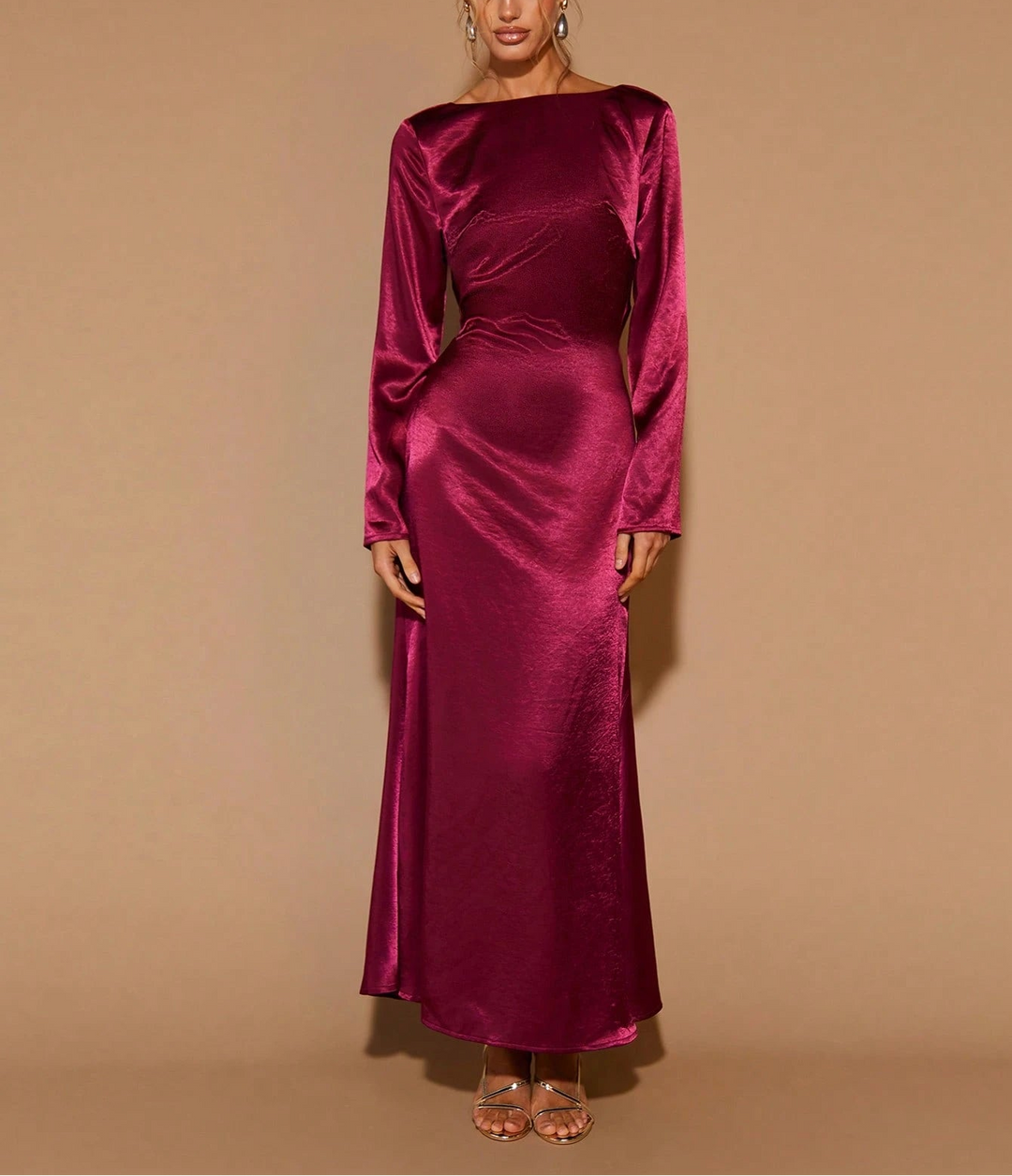Rochie maxi Shein, vișniu