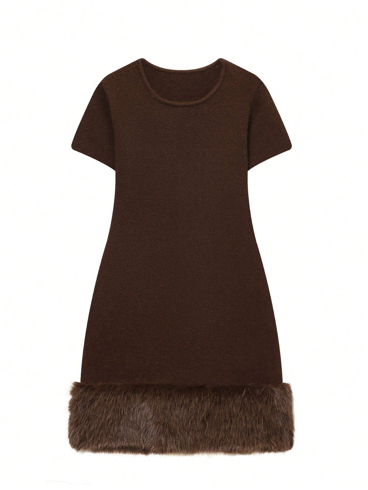 Rochie mini SHEIN, maro