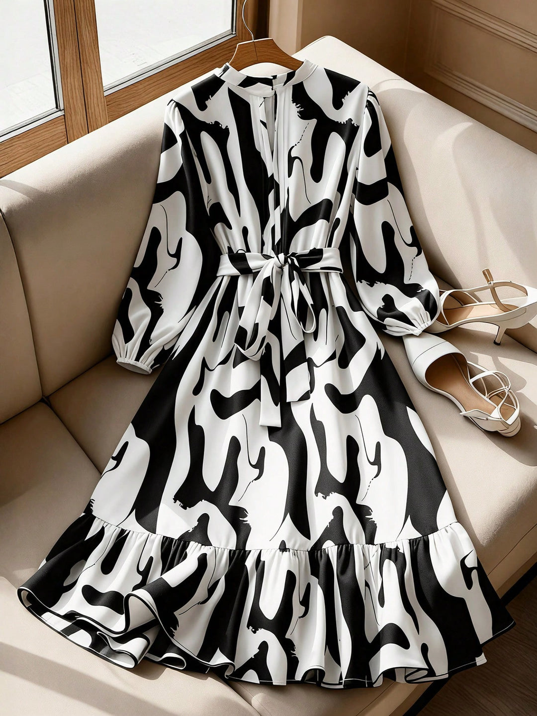 Rochie midi SHEIN, mix culori