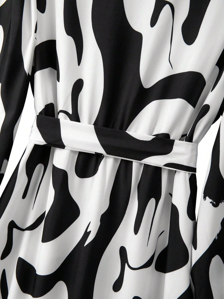 Rochie midi SHEIN, mix culori
