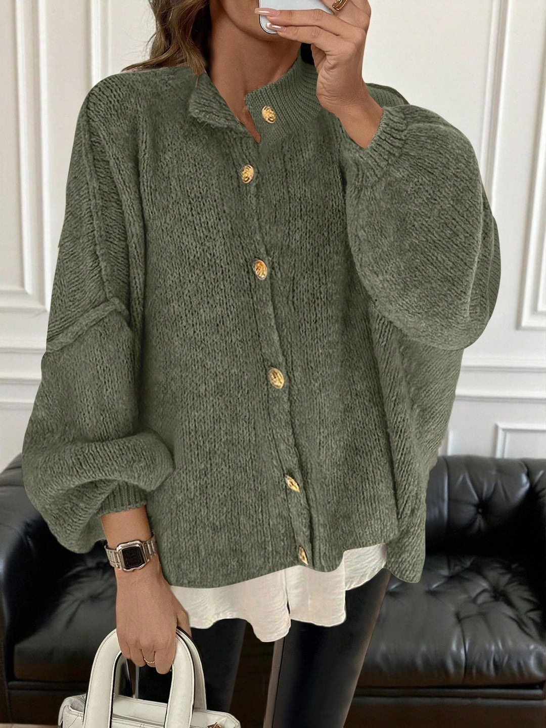 Cardigan SHEIN, verde