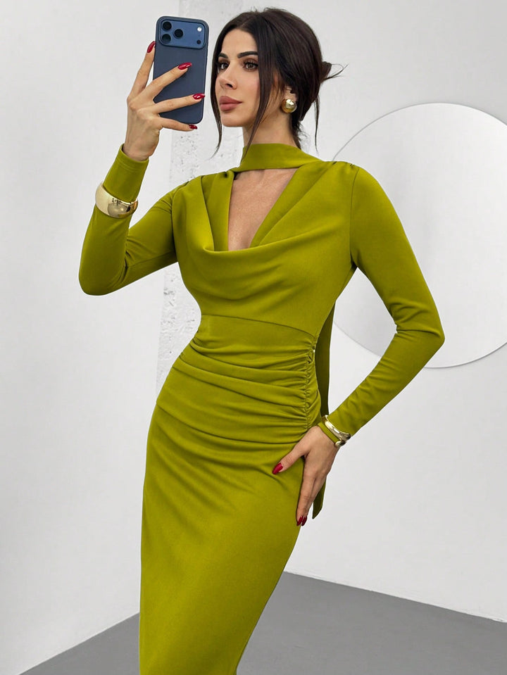 Rochie maxi SHEIN, verde