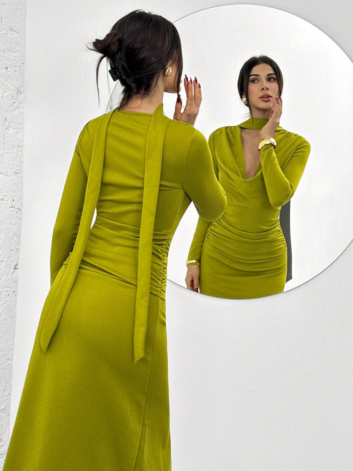 Rochie maxi SHEIN, verde