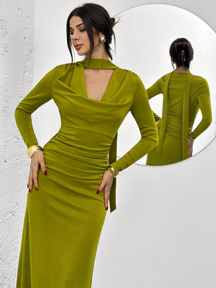 Rochie maxi SHEIN, verde