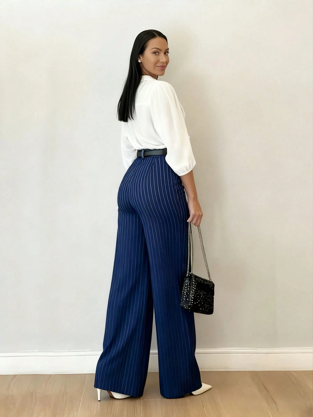 Pantaloni SHEIN, albastru