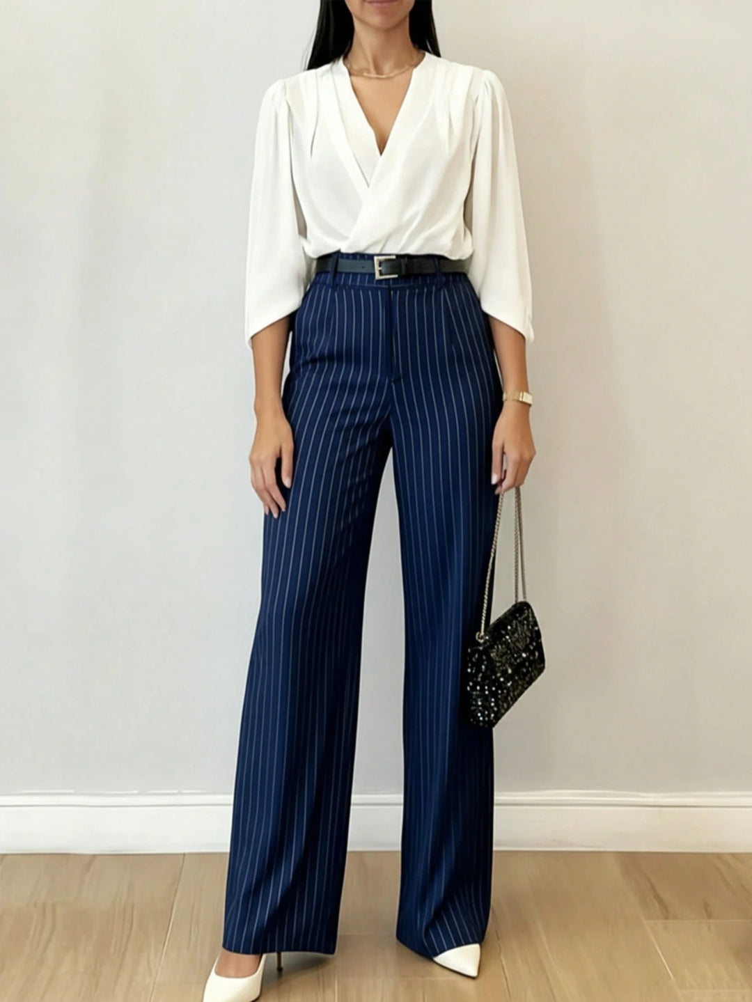 Pantaloni SHEIN, albastru