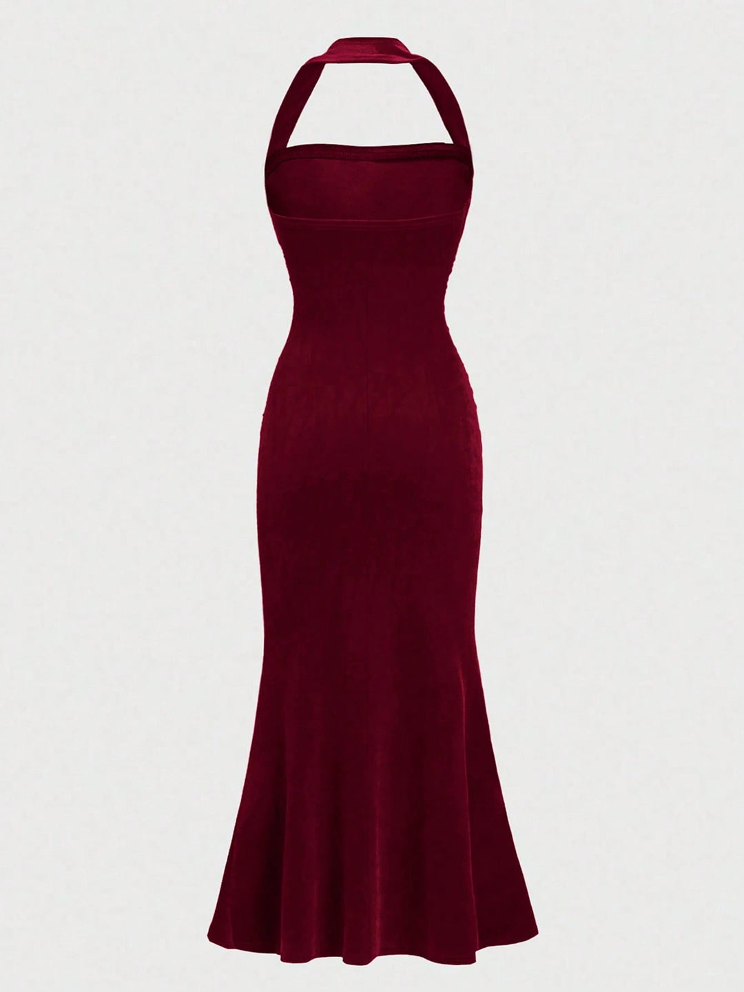 SHEIN bordó maxi ruha