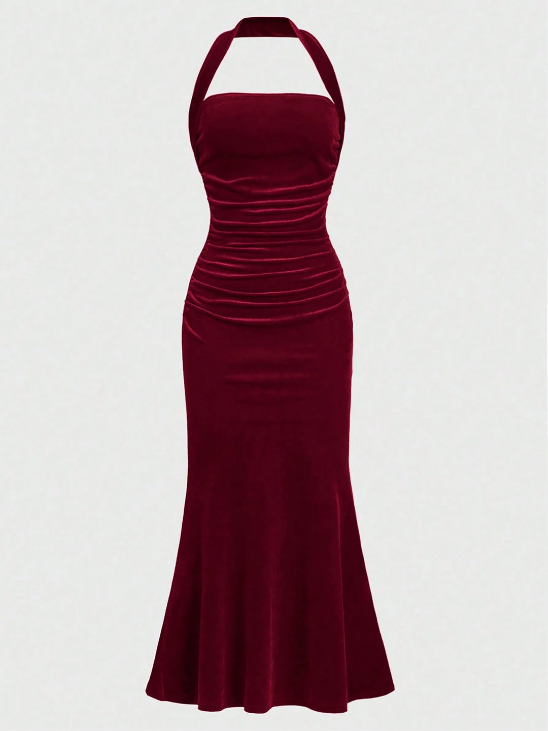 SHEIN bordó maxi ruha
