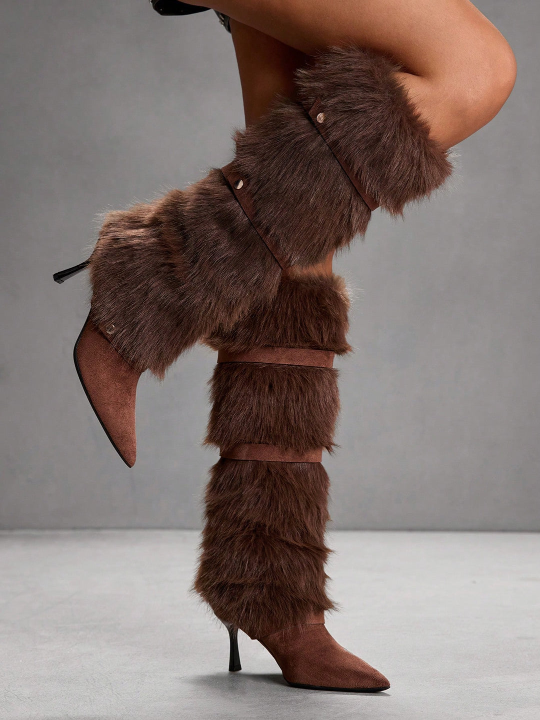 SHEIN csizmák, barna