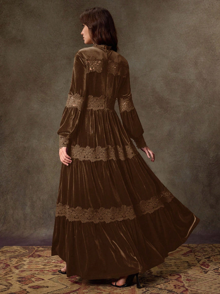 SHEIN maxi ruha, barna