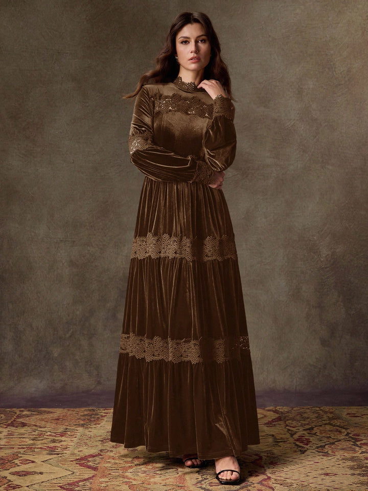 SHEIN maxi ruha, barna