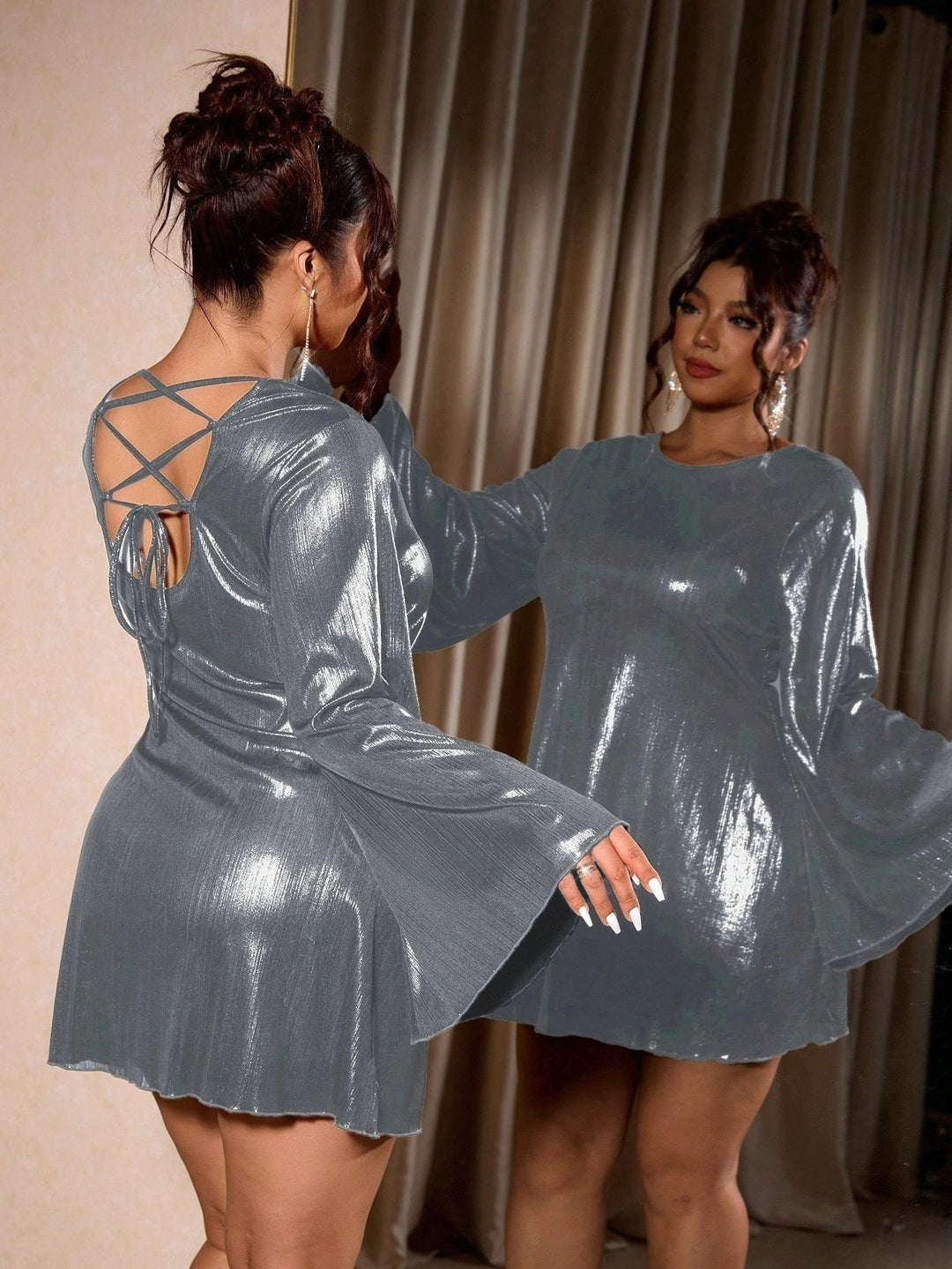 Rochie SHEIN, argintiu