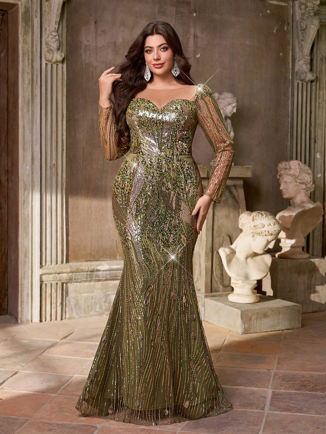 Rochie SHEIN, verde