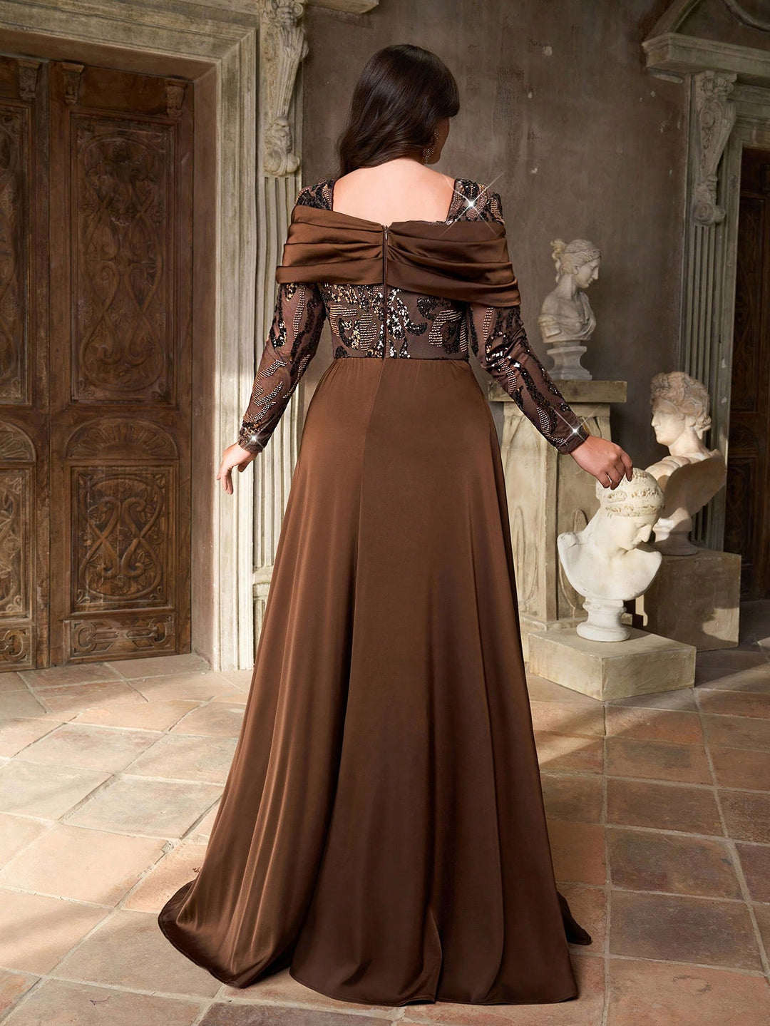 Rochie SHEIN, maro