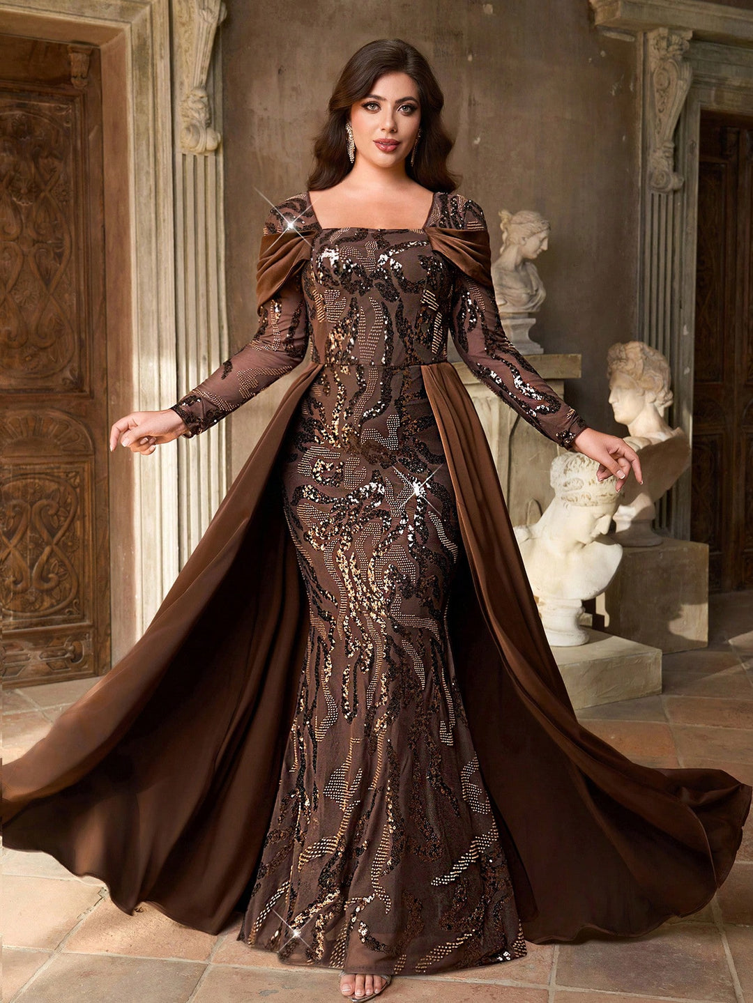 Rochie SHEIN, maro