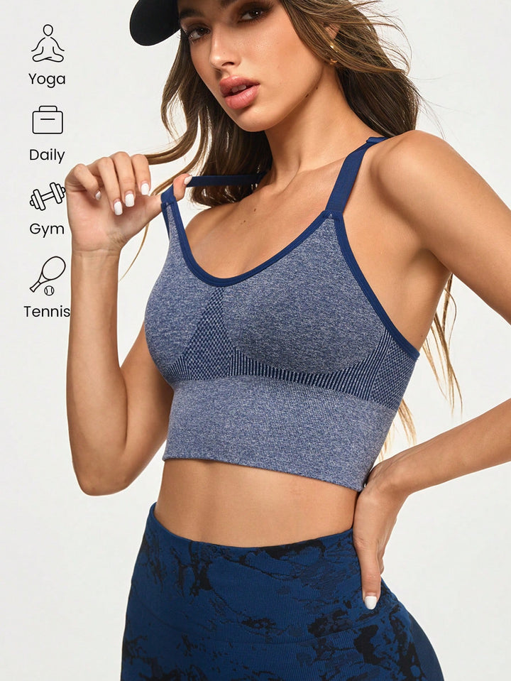 SHEIN sportmelltartó, kék