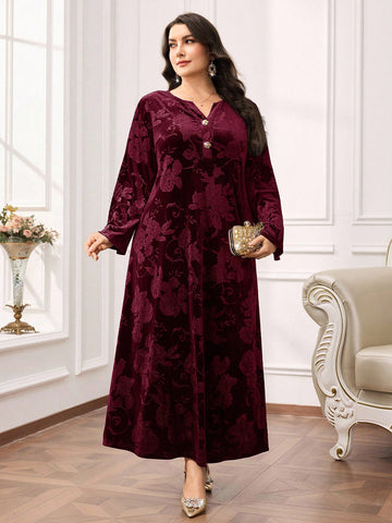 Rochie maxi SHEIN, vișiniu