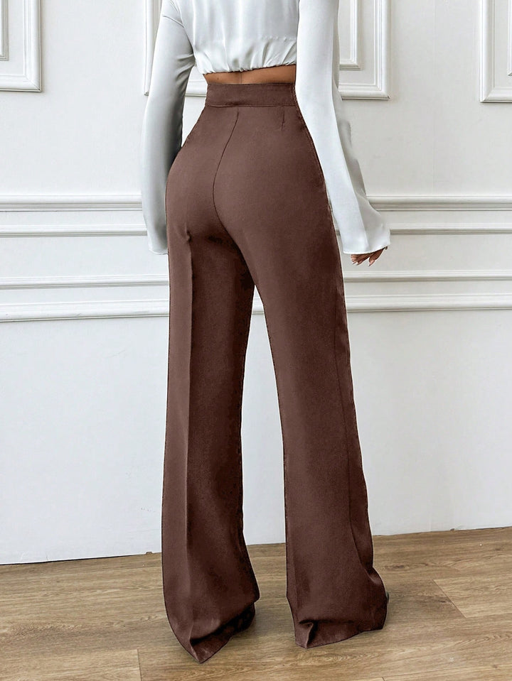Pantaloni SHEIN, maro