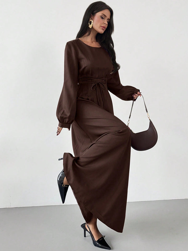 Rochie maxi SHEIN, maro