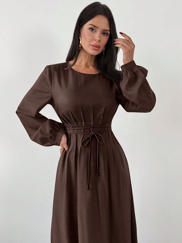 Rochie maxi SHEIN, maro
