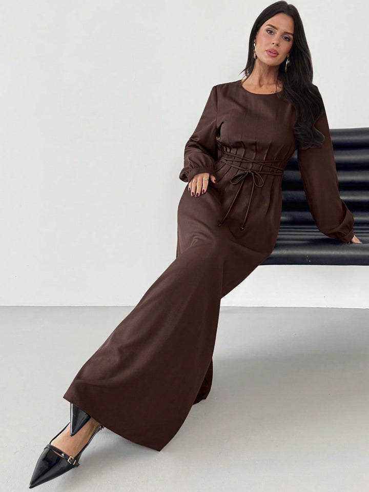 Rochie maxi SHEIN, maro