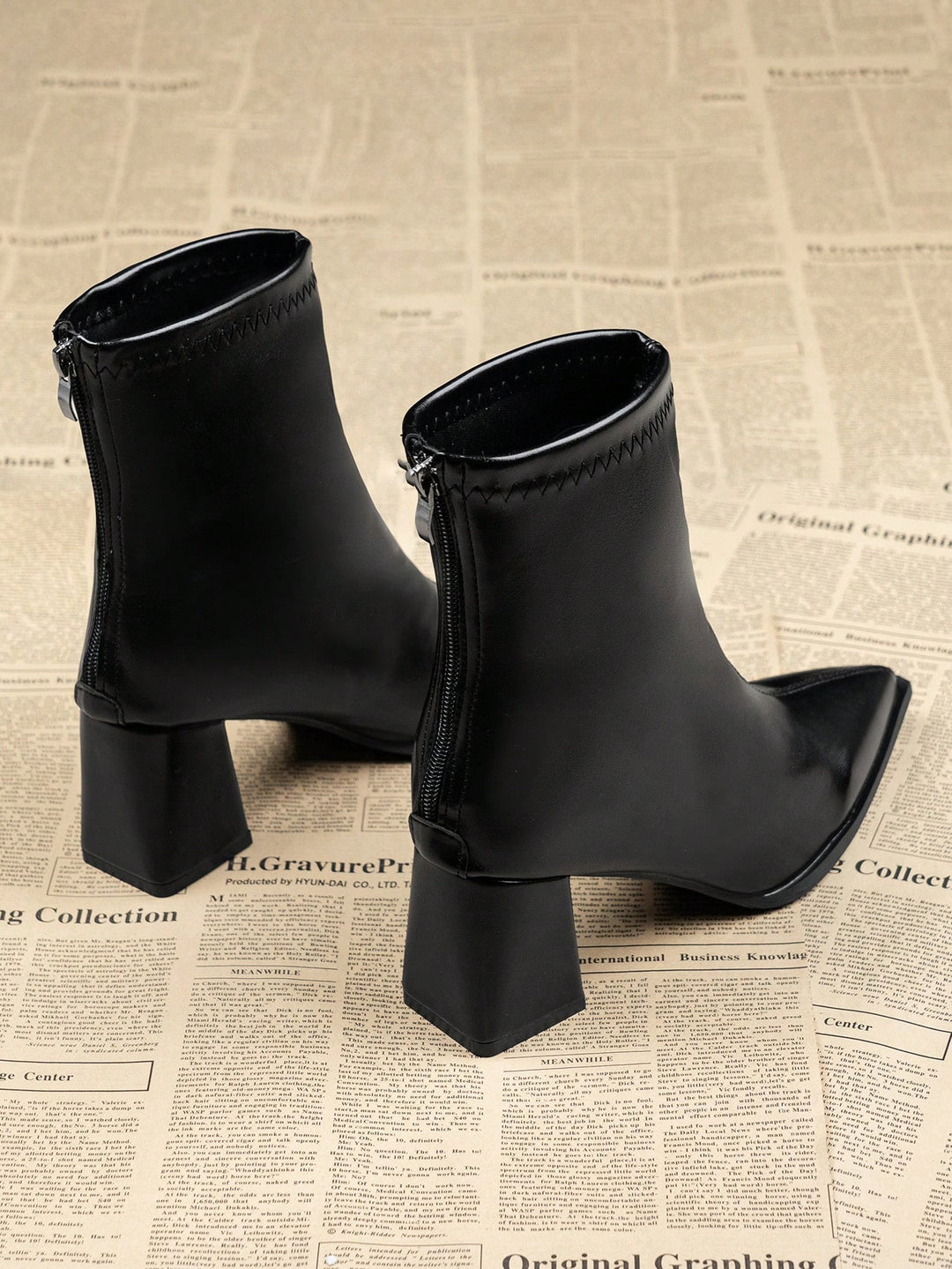 Botine SHEIN, negru