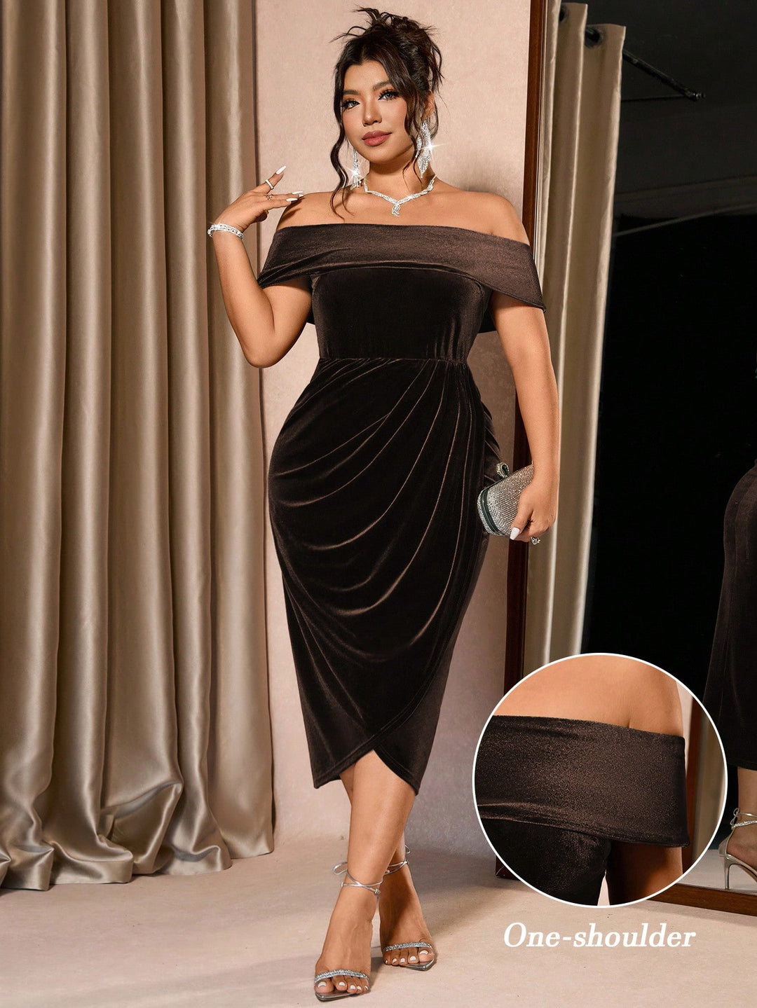 Rochie SHEIN, maro