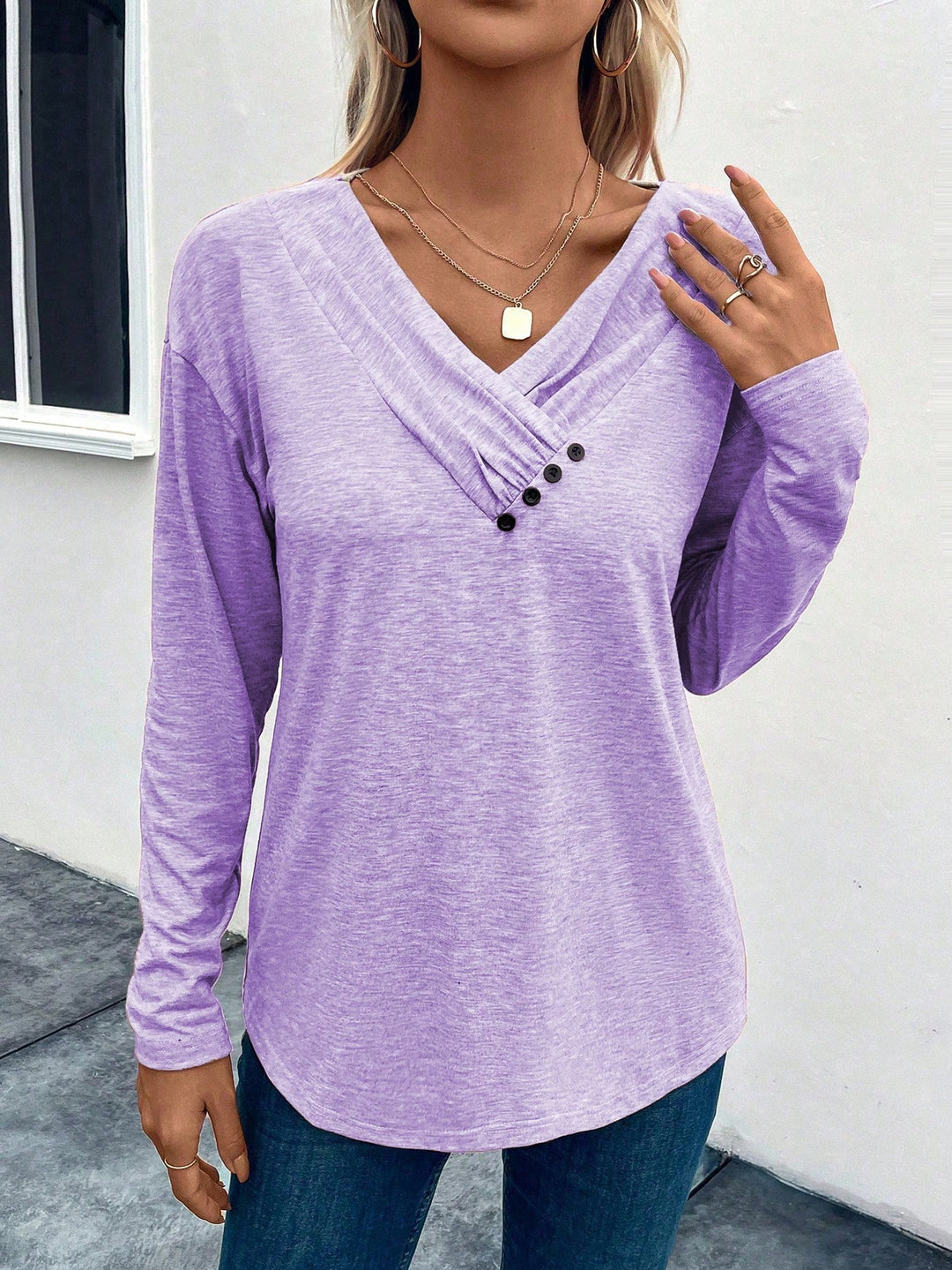 SHEIN blúz, lila