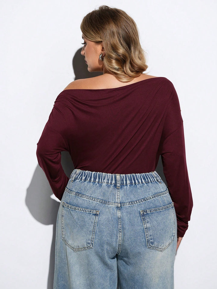 Body SHEIN, vișiniu