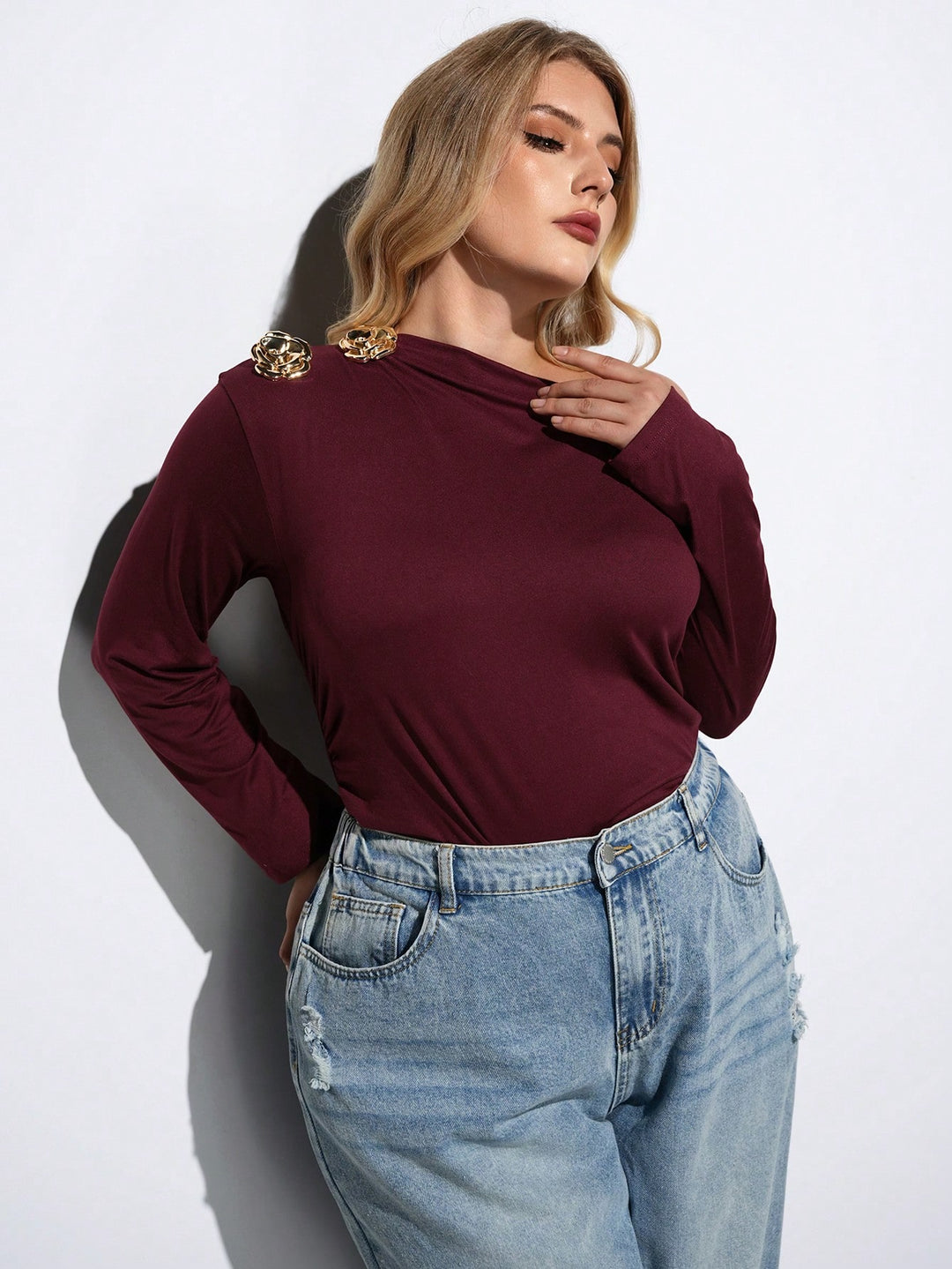 Body SHEIN, vișiniu