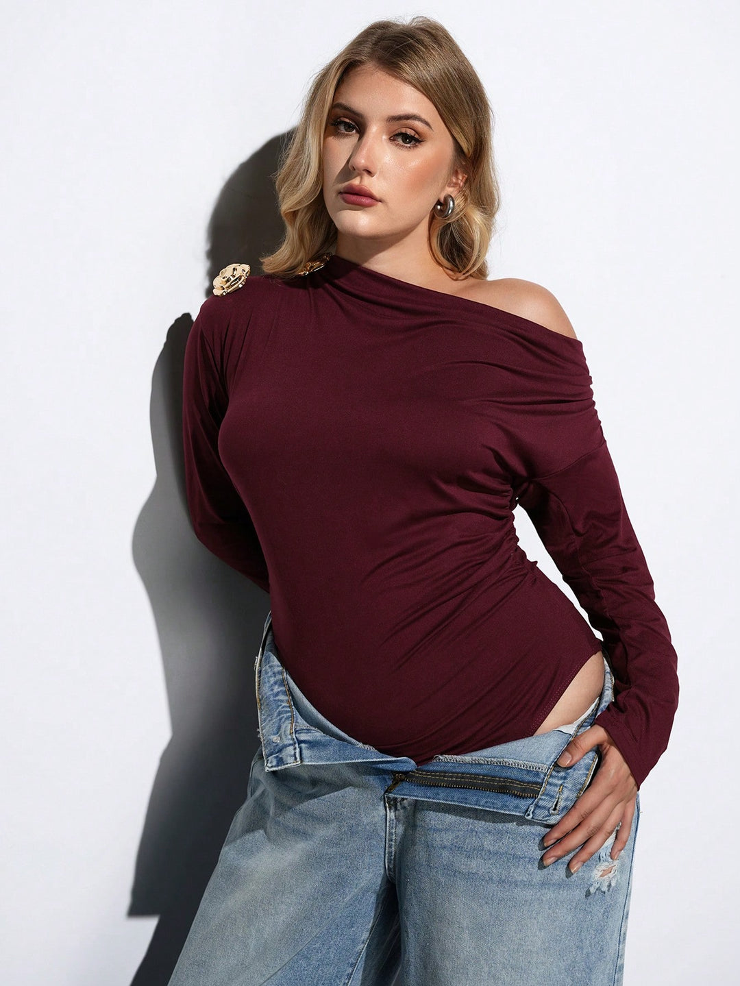 Body SHEIN, vișiniu