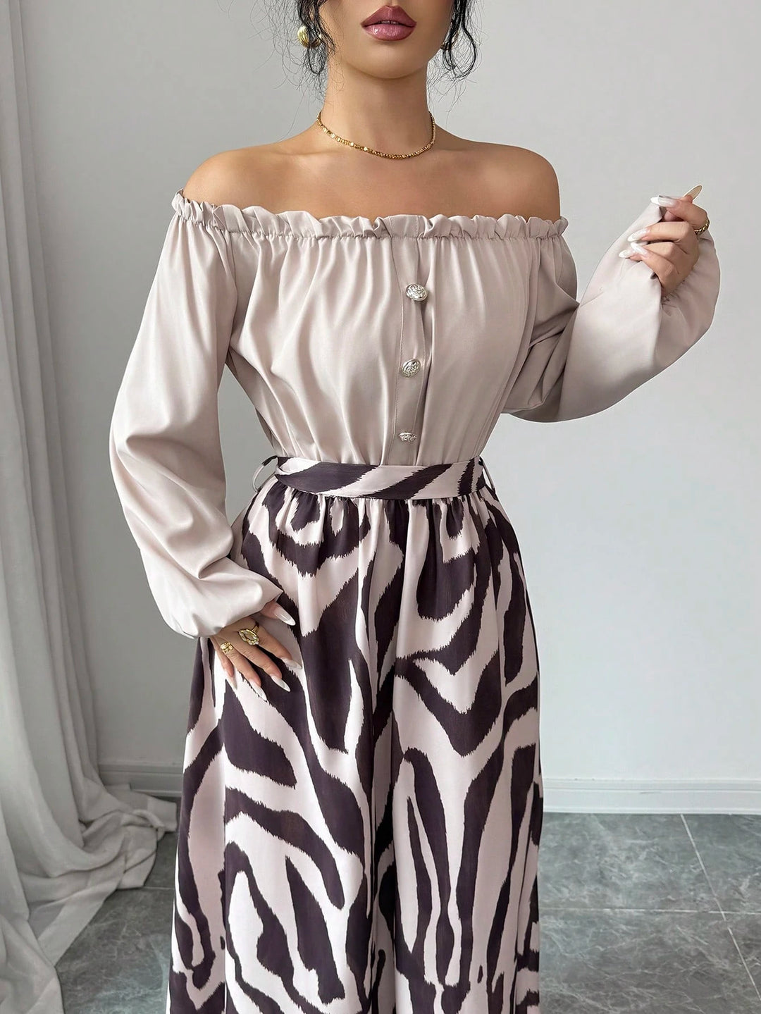 Rochie maxi SHEIN, mix culori