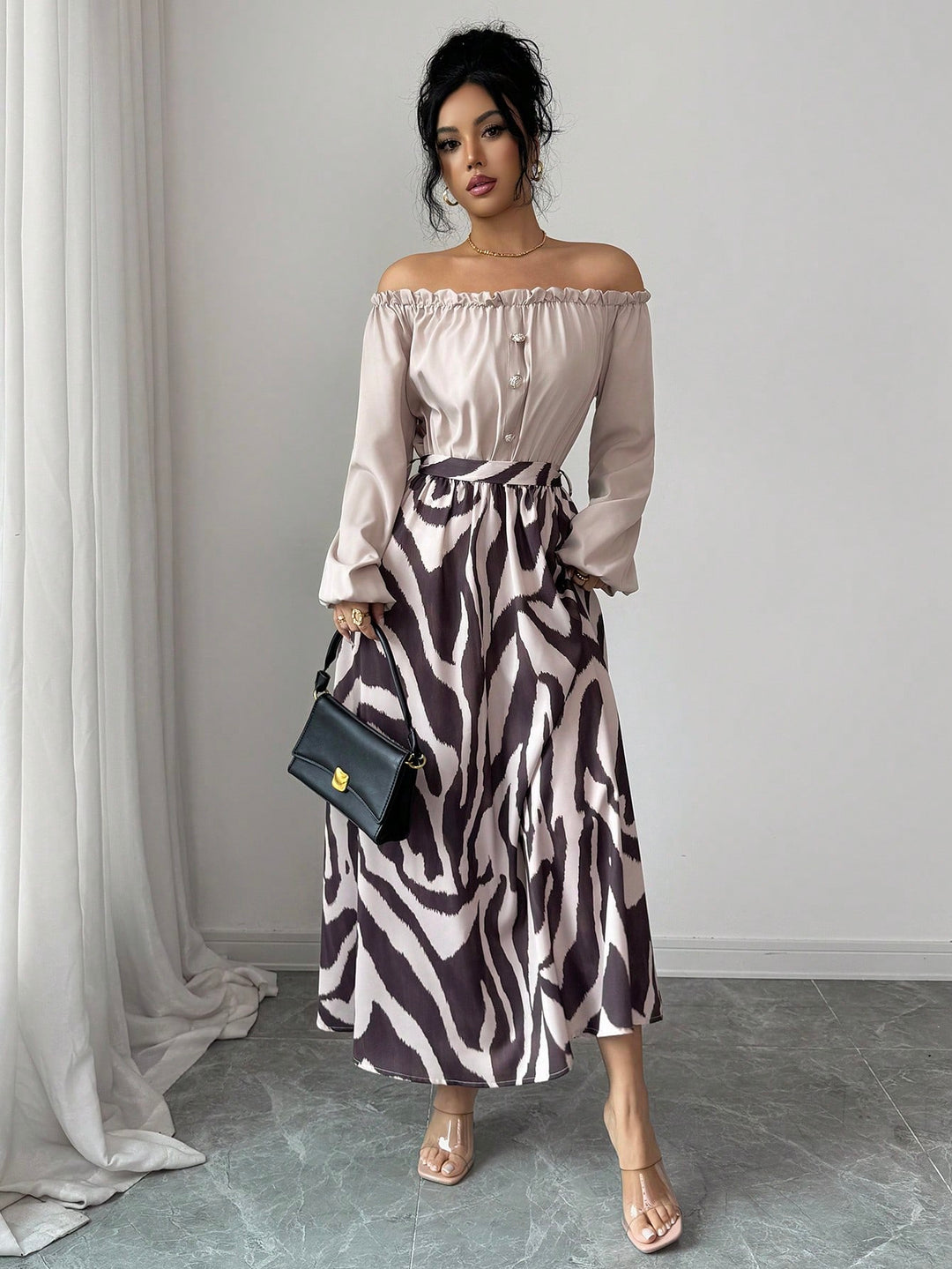 Rochie maxi SHEIN, mix culori