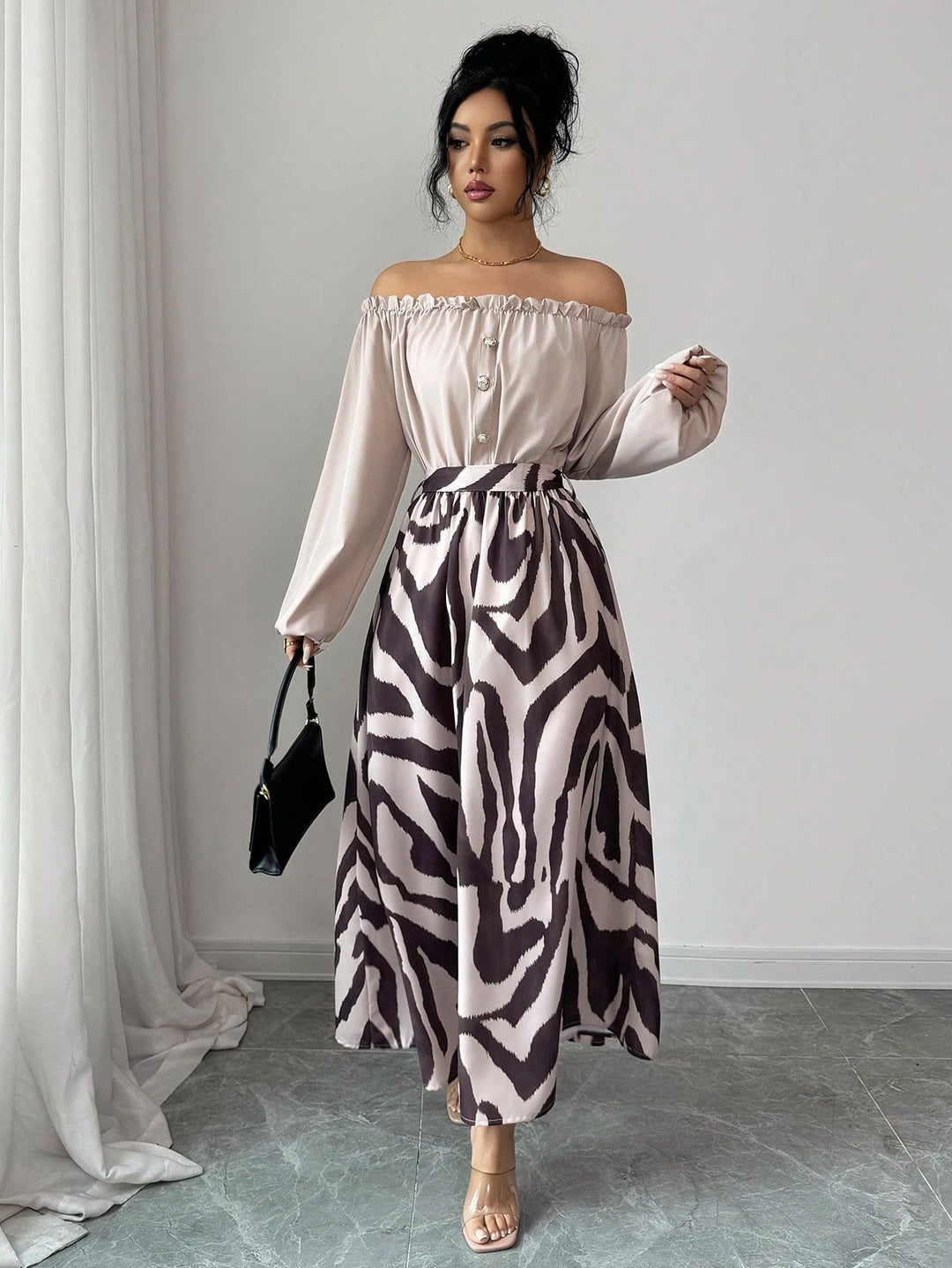 Rochie maxi SHEIN, mix culori