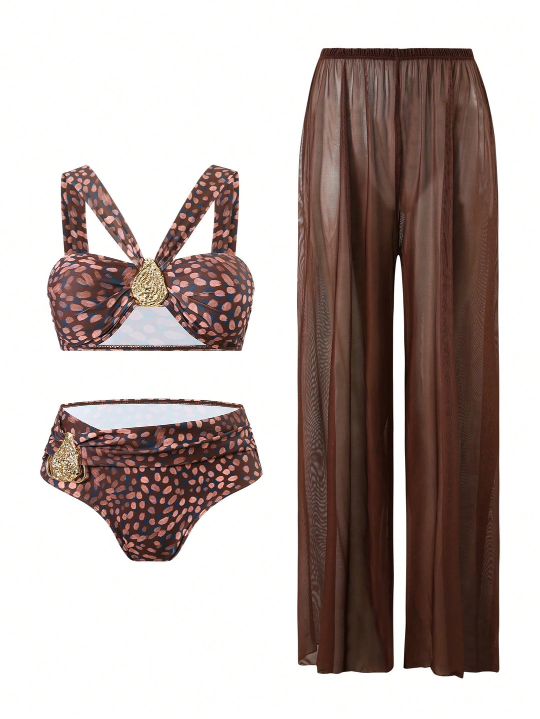 Set bikini de baie SHEIN, mix culori