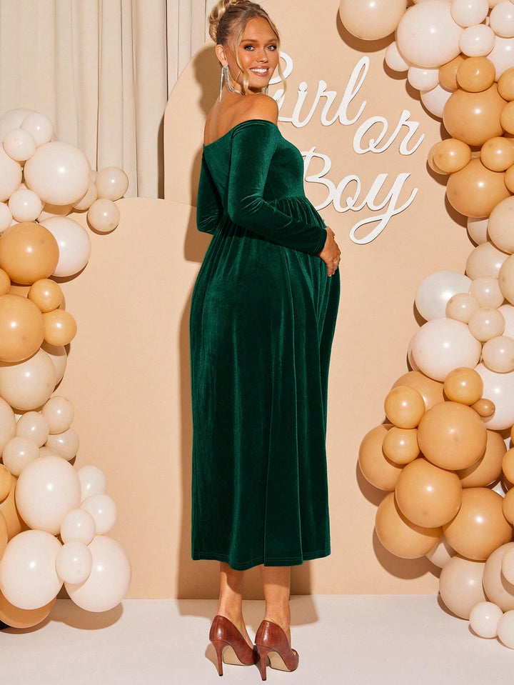 Rochie maxi SHEIN, verde